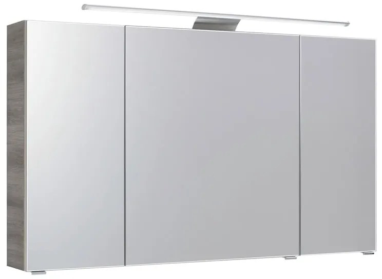 Pensile con luce Solitaire PELIPAL grigio L 120 x H 70 x P 17 cm