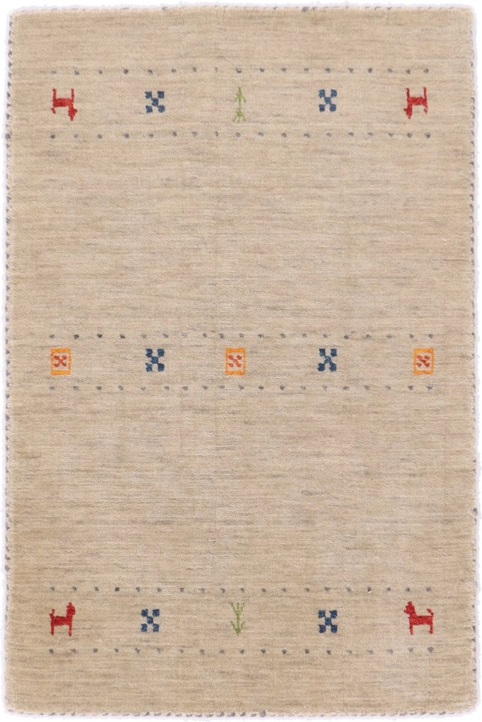 Tappeto 90x60 (Indian) Annodato A Mano