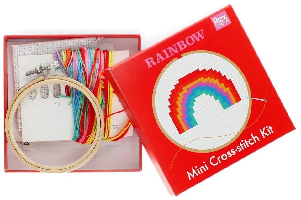 Set creativo punto-croce Cross-stitch Kit Rainbow - Rex London