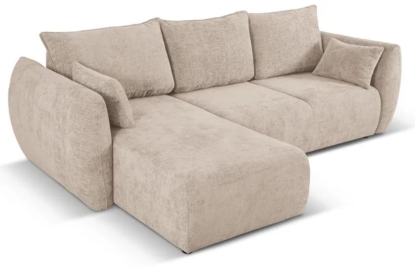 Divano angolare beige (angolo sinistro) Matera - Cosmopolitan Design