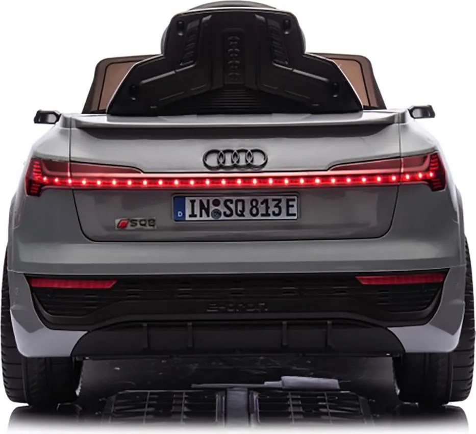Macchina Elettrica per Bambini 12V Licenza Ufficiale Audi SQ8 E-Tron con Telecomando e Sedile Pelle Grigio...