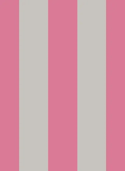Cole & Son Carta da parati Glastonbury Stripe - Pink & Linen