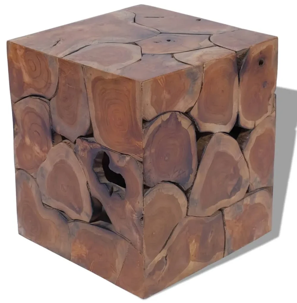 Sgabello in legno massello di teak