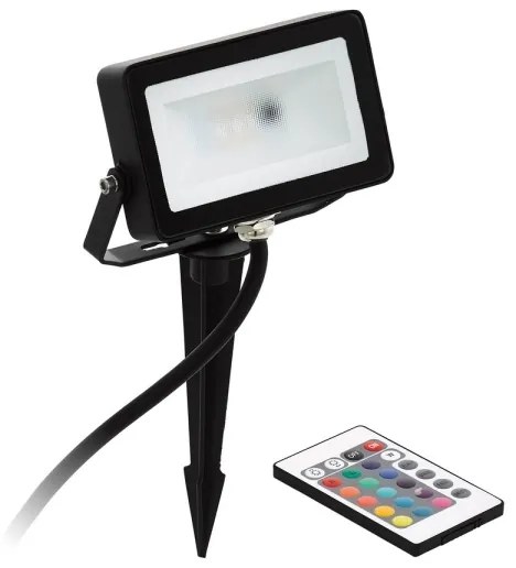 Eglo 98185 - Riflettore LED RGB FAEDO 4 LED/10W/230V + telecomando