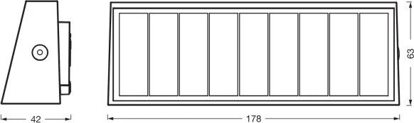 Osram - Applique solare a LED ENDURA STYLE LED/7,1W/4,2V 2000 mAh IP44 antracite