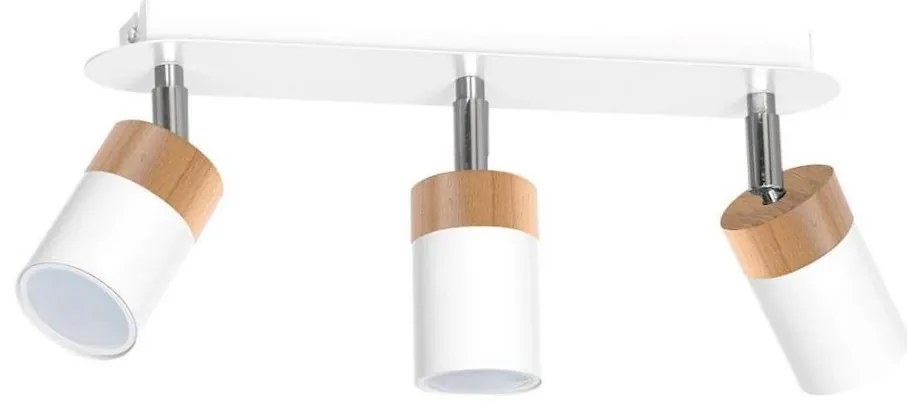 Faretto JOKER WHITE WOOD 3xGU10/8W/230V