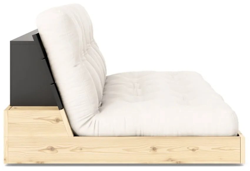 Divano letto crema 196 cm Base - Karup Design