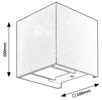 Rabalux 7396 - Applique da esterno SOLIN 1xG9/42W/230V IP54 nero