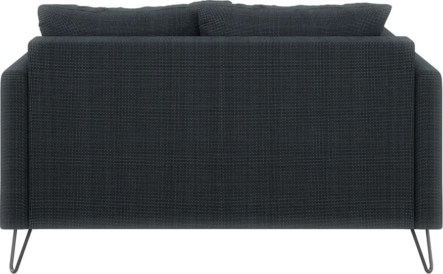 Divano grigio scuro con rivestimento in ciniglia 140 cm Freya – Ropez