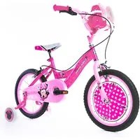 Bicicletta per Bambina 16 2 Freni con Licenza Disney Minnie Rosa