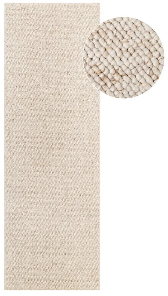 Passatoia color crema lavabile 80x240 cm Rocco Cream – Elle Decoration