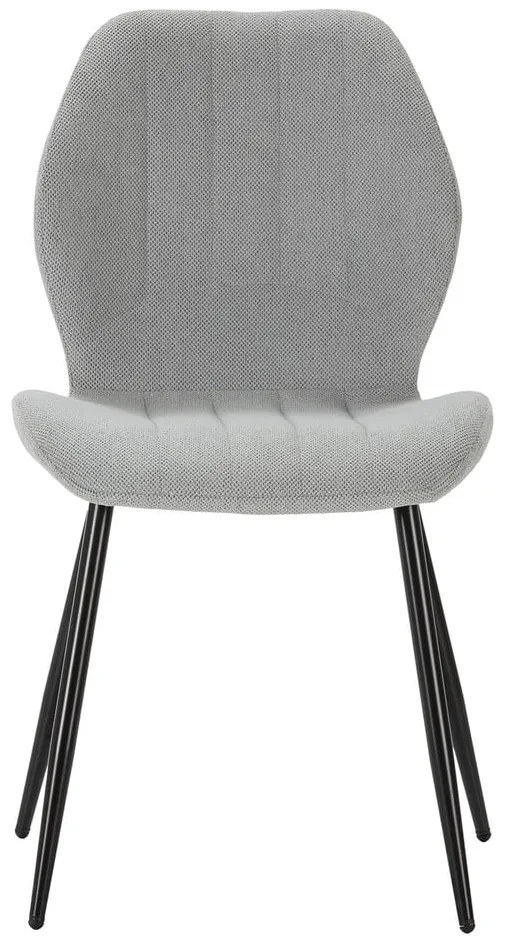 Set di sedie da pranzo grigio chiaro 4 pz Milu - Marckeric