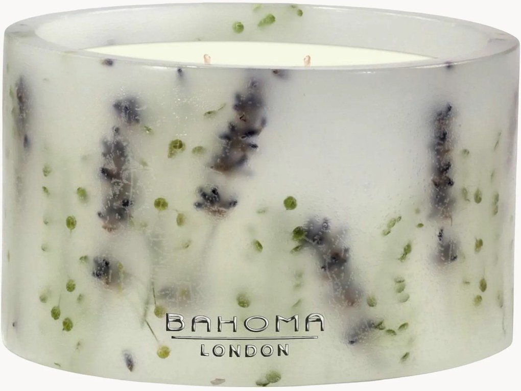 Candela profumata a 3 stoppini fatta a mano Botanica (lavanda, legno di cedro)