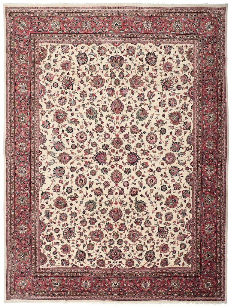 Sarouk Tappeto 330 x 420 (Iran) Annodato A Mano