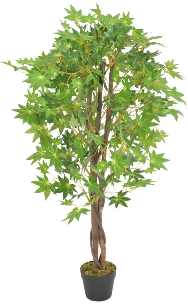 Albero Di Acero Artificiale Con Vaso Verde 120 Cm /
