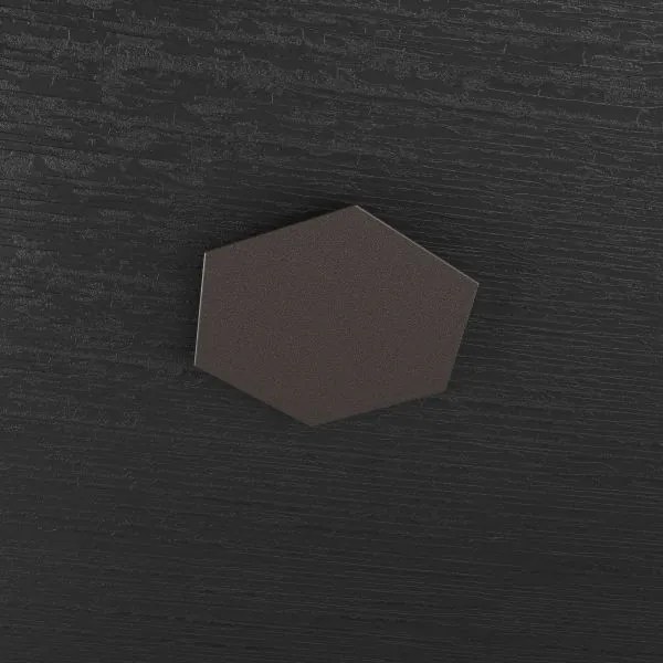 Hexagon applique-plafoniera decorativo marrone 1142-1d-ma