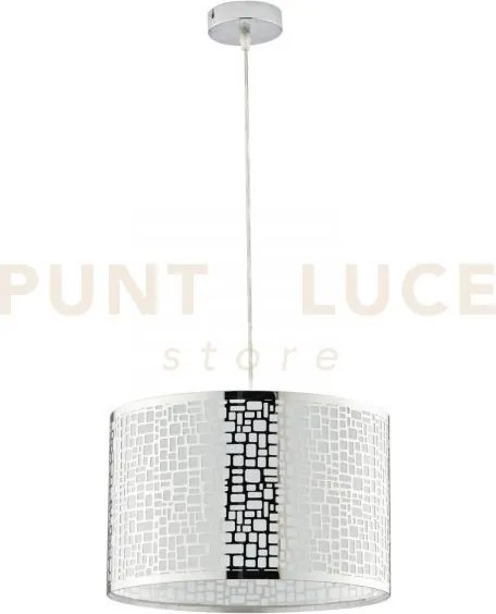 Lampadario a sospensione maya cromo 1 luce attacco e27 35x35x100cm ...