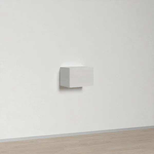 Pensile contenitore apertura a vasistas 60x40 cm Isoka Bianco Frassino