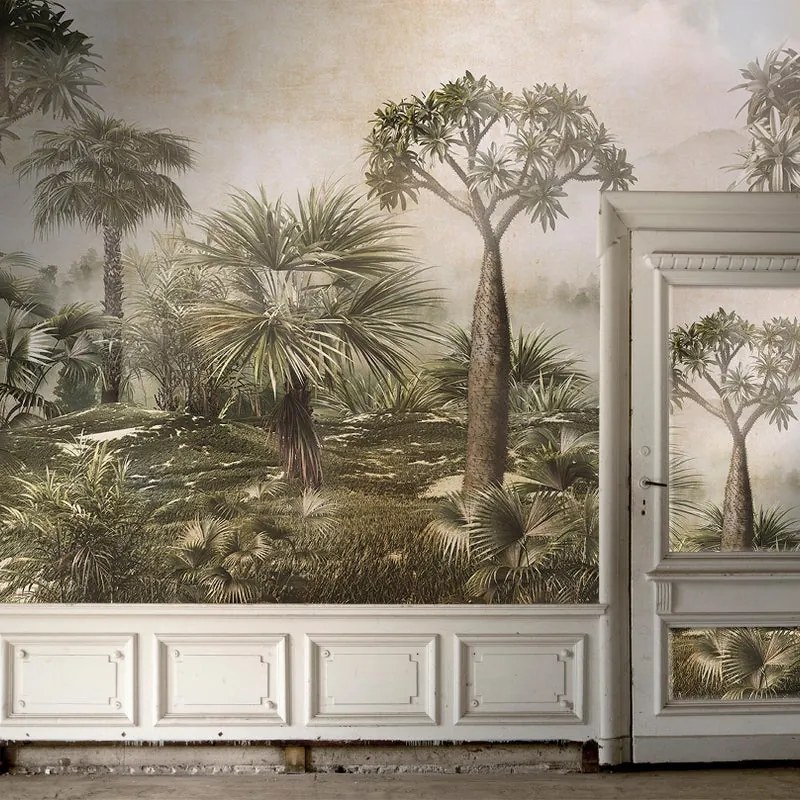 Fotomurale Jungla, seppia 600X300 cm