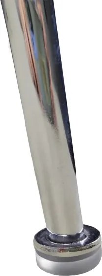 Sedia da pranzo in velluto Senape con gambe in metallo Cromo - PARIS 2 sedie