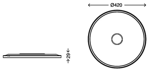 Briloner 3392-015 - Plafoniera LED FREE LED/22W/230V d. 42 cm