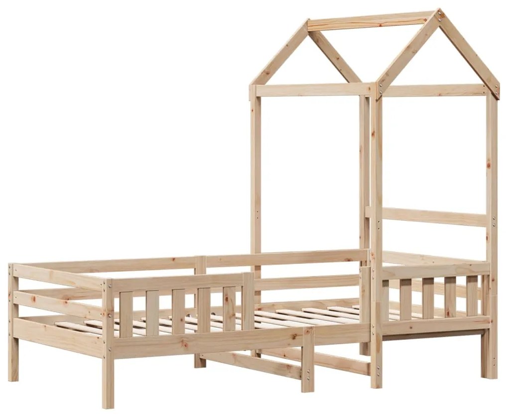 Giroletto con tetto 100x200 cm in legno massello di pino