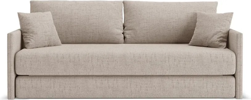 Divano letto Shannon 3 posti in tessuto strutturato - 94x87x225