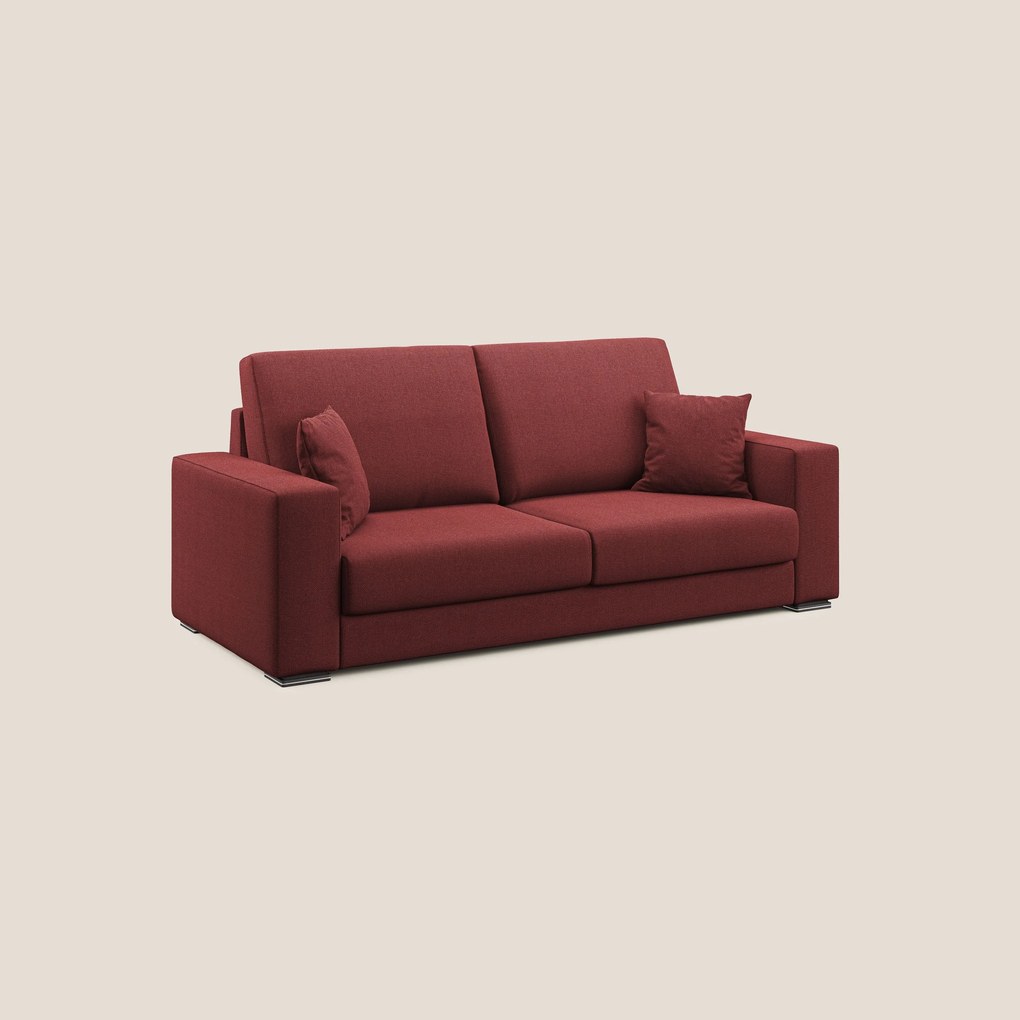 Marte divano in tessuto smacchiabile impermeabile T08 rosso