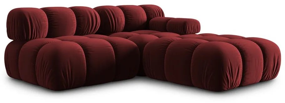 Divano in velluto rosso 282 cm Bellis - Micadoni Home