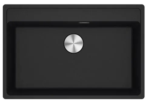 Lavello integrato 1 vasca in fragranite nero FRANKE Maris L 51 x L 76 cm