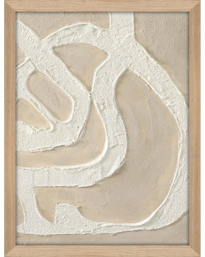 Quadro dipinto a mano 32,5x42,5 cm Raw organic - Malerifabrikken