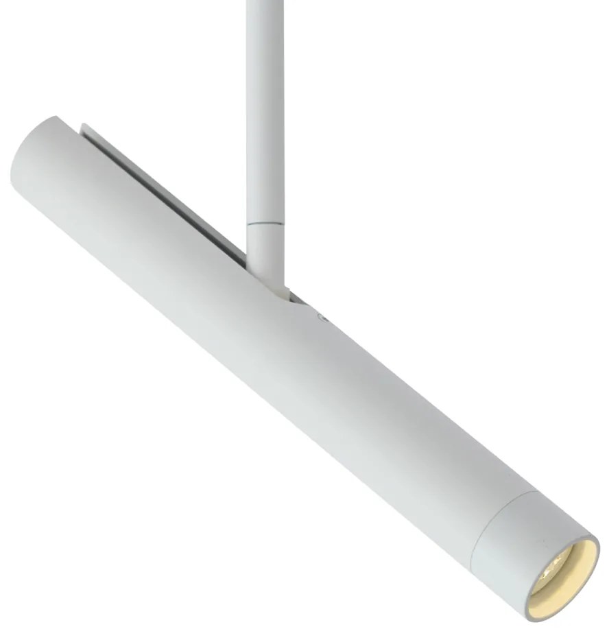 Faretto bianco moderno per sistema a binario monofase - Slimline Avery