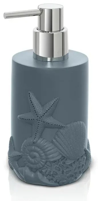 Dispenser sapone liquido da appoggio in resina turchese cobalto Coral