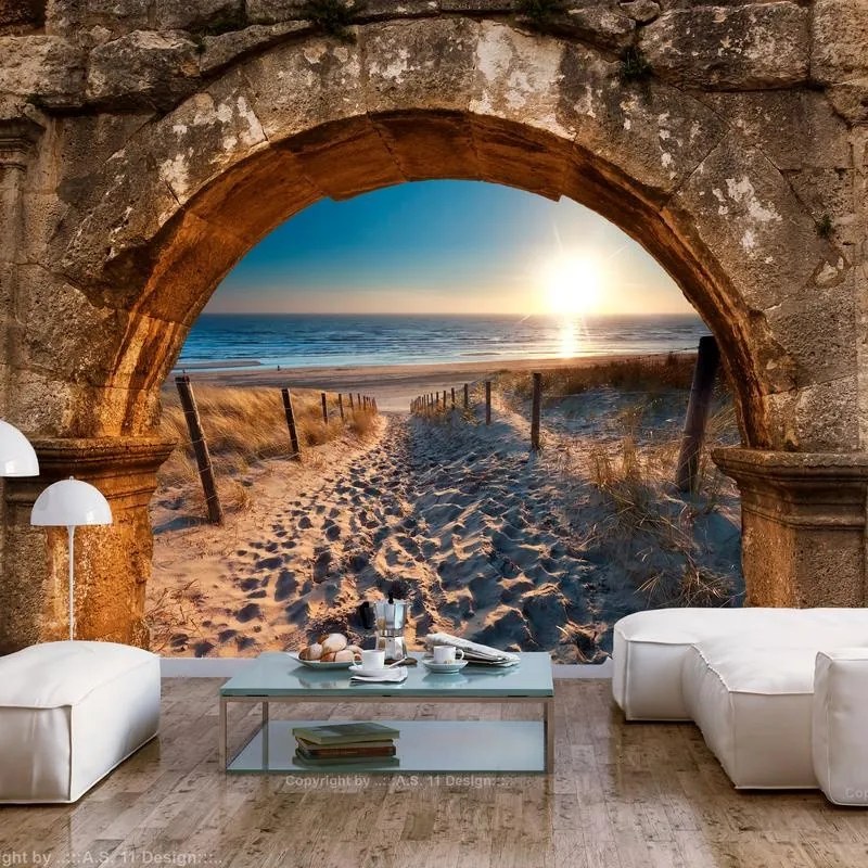 Fotomurale adesivo  Arch and Beach  Larghezza x Altezza Home decor 343x245