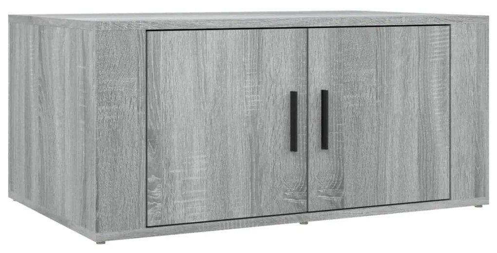 Tavolino da salotto grigio sonoma 80x50x36 cm legno multistrato