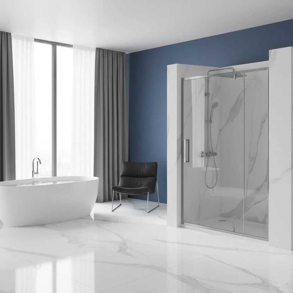 Porta doccia REA Rapid Swing Chrom 120