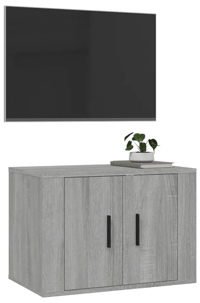 Mobile porta tv a parete grigio sonoma 57x34,5x40 cm