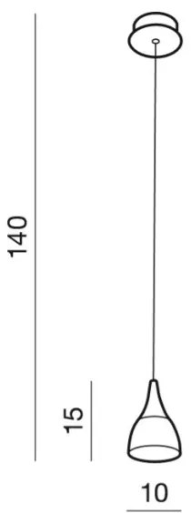 Azzardo AZ2847 - Lampadario LED a sospensione con filo DALMATIA 1xLED/5W/230V