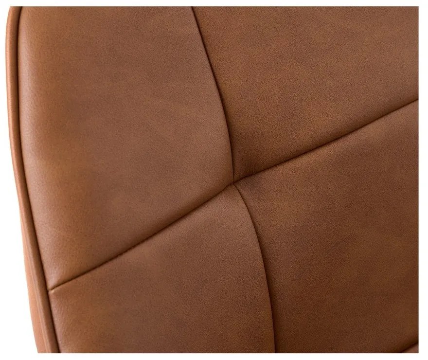 Set di sedie da pranzo marrone in imbottito con braccioli 2 pz Nolan Square – Unique Furniture