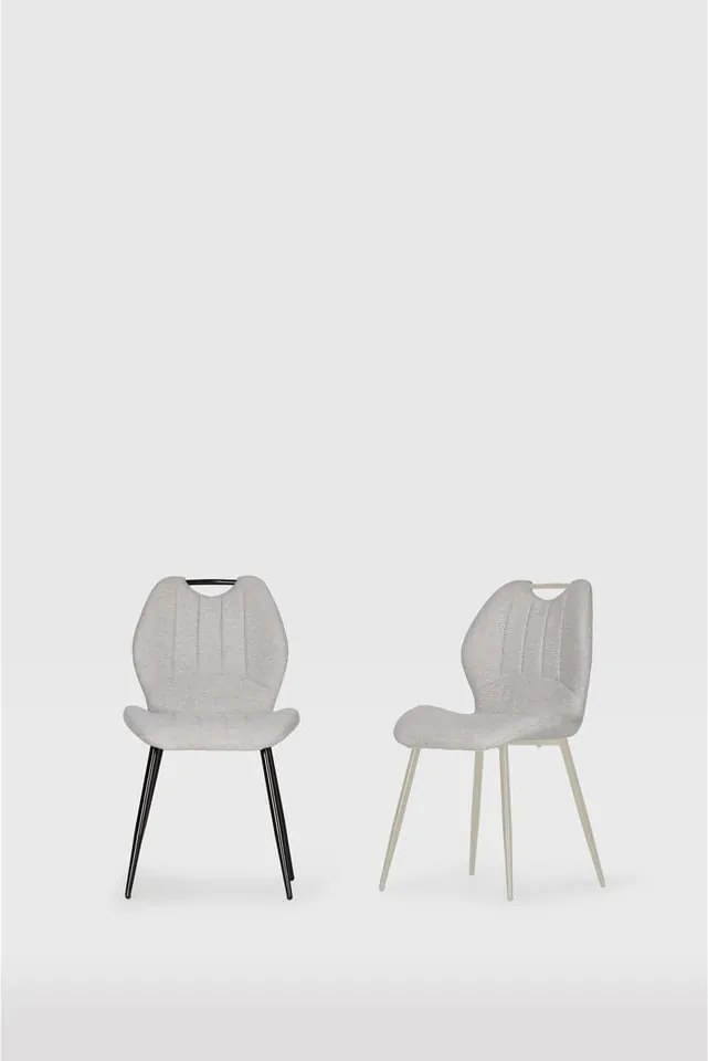 Set di 4 sedie da pranzo grigio chiaro Muli - Marckeric