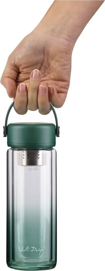 Bottiglia verde in vetro 350 ml Fuori – Vialli Design