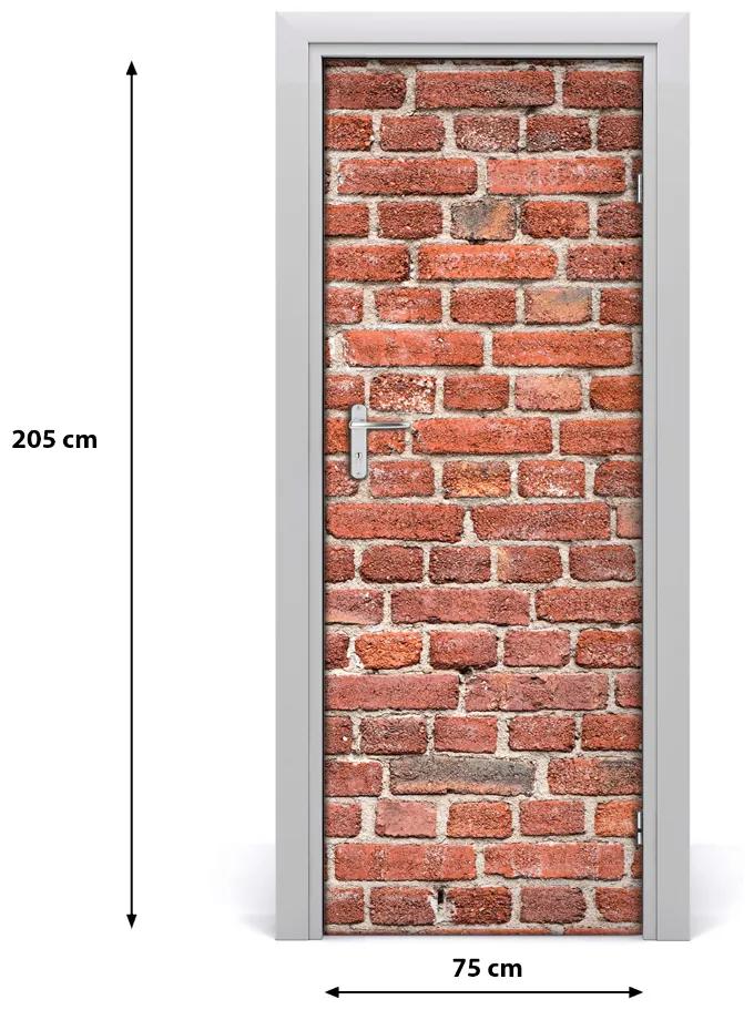 Sticker porta Muro di mattoni 75x205 cm