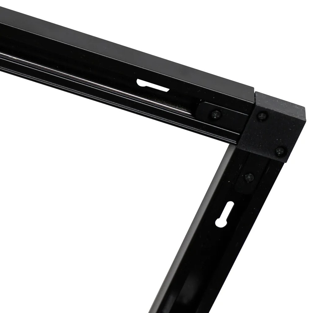 Sistema a binario moderno monofase con 10 faretti neri - Jeana