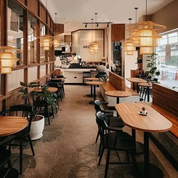 Immax 08255L - Lampadario a sospensione con filo PINCHOS 1xE27/40W/230V diametro 50 cm bambù