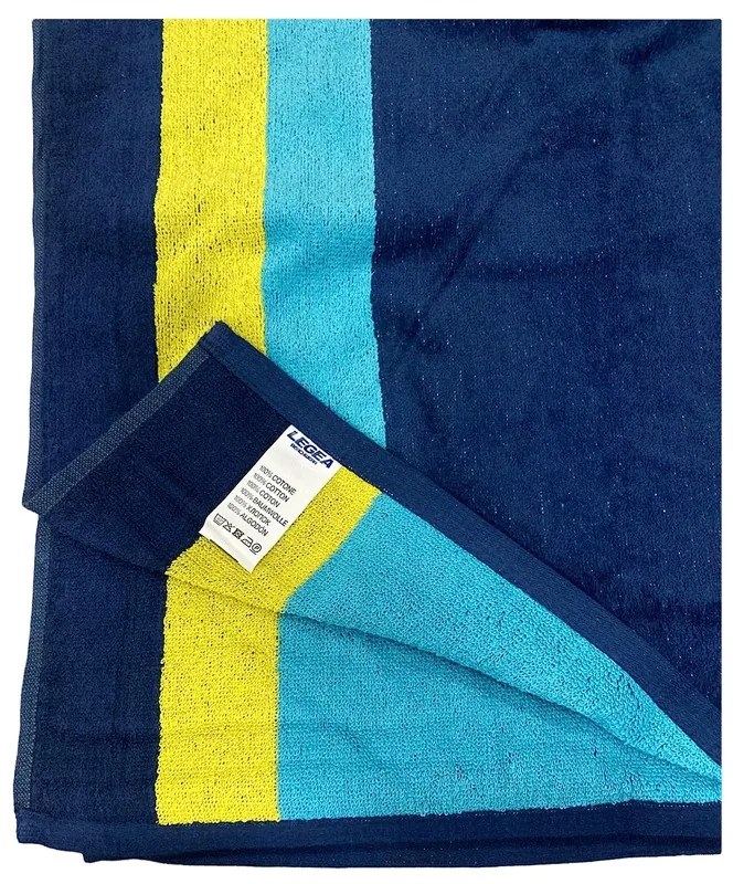 Telo mare Legea in spugna Stripes  Colore Blu