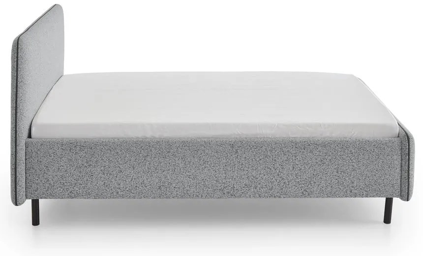 Letto matrimoniale imbottito grigio chiaro rete non inclusa 160x200 cm Primo – Meise Möbel