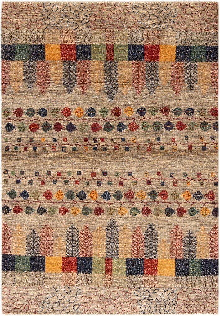 Loribaft Tappeto persiano 210 x 150 Marrone (Iran) Annodato A Mano