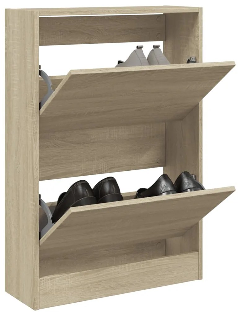 Scarpiera Rovere Sonoma 60x21x87,5 Cm İn Legno Multistrato /