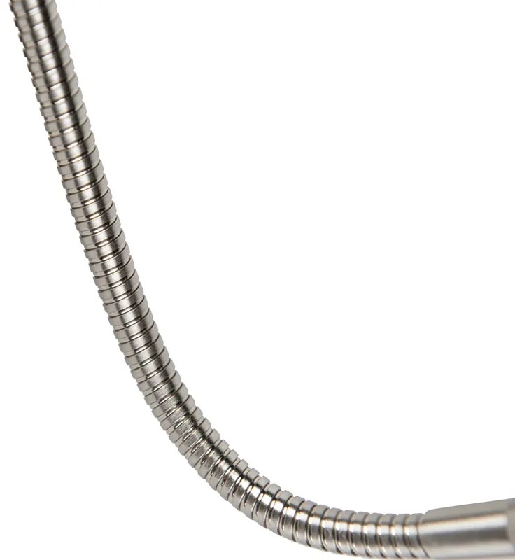 Applique moderna in acciaio con braccio flessibile - Brescia Combi