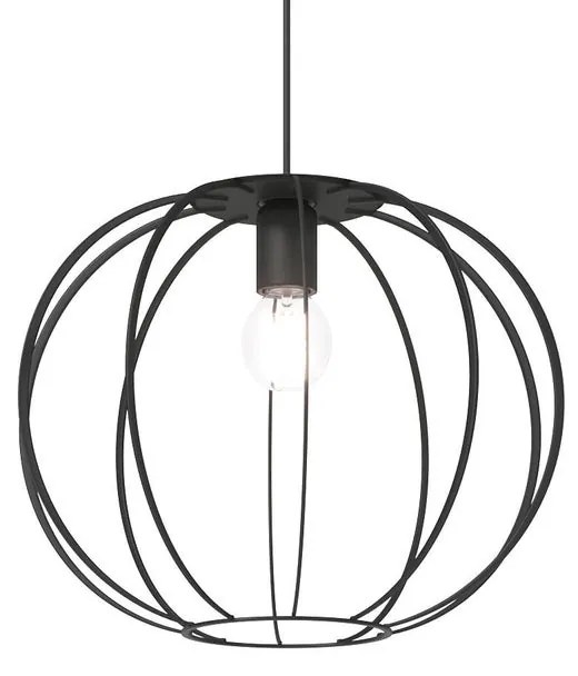 Lampadario Design Leo nero  E27 Ø40cm